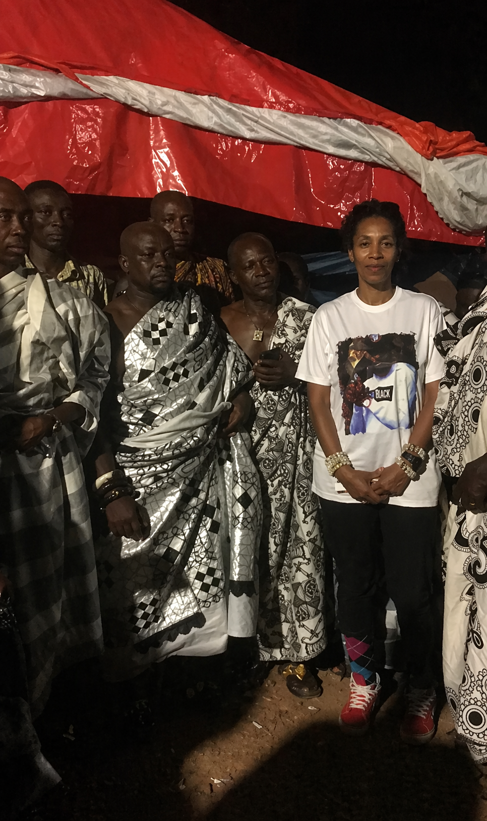 King Hayford of Angu Village and Chief Myra