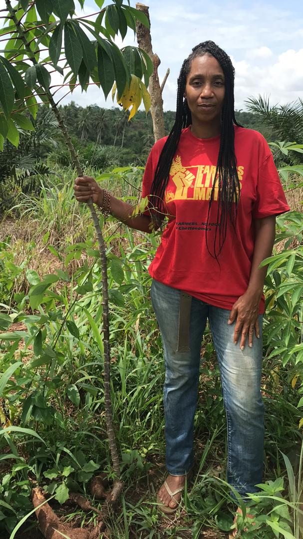 Chief Myra in the field