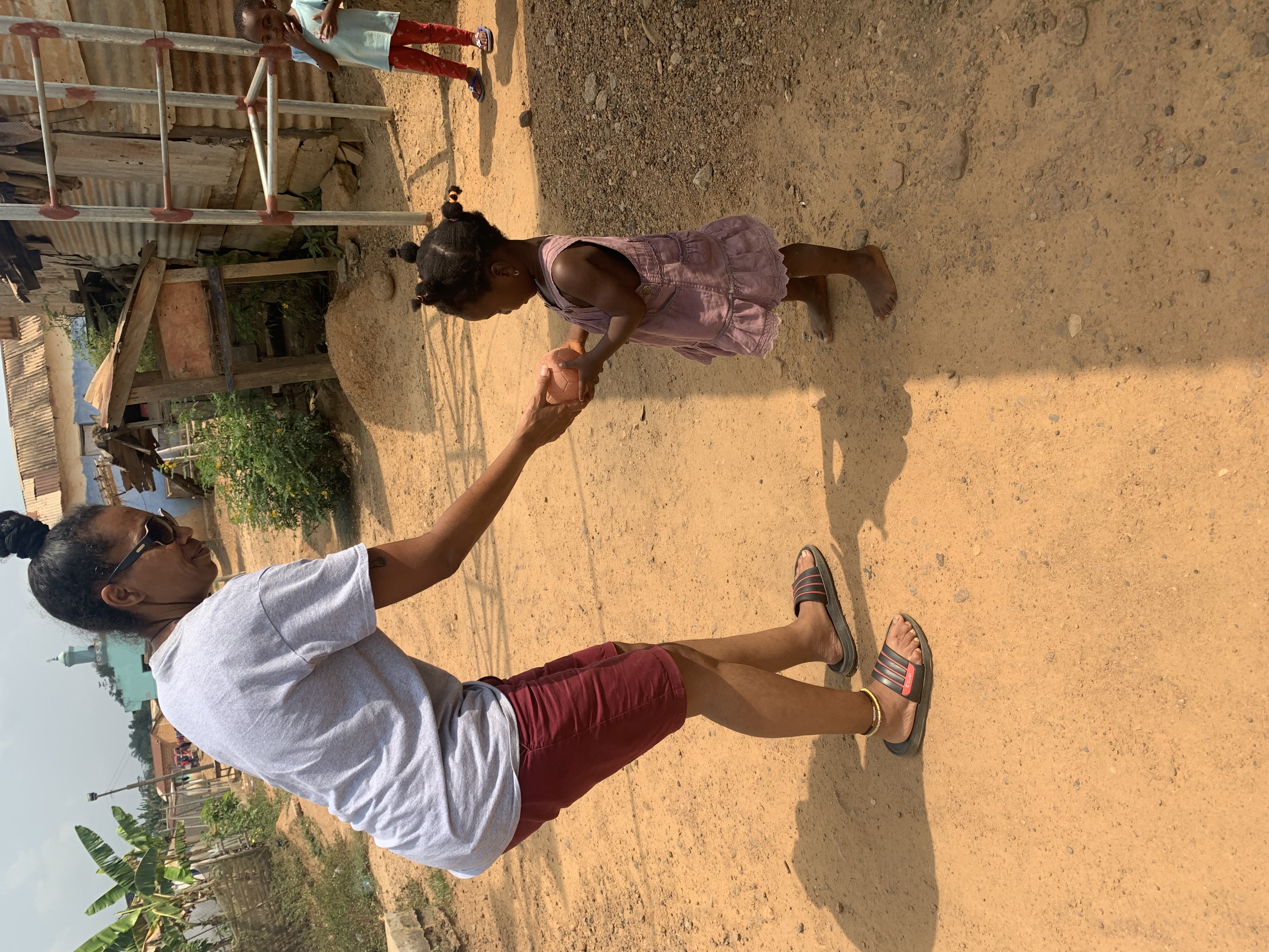Chief Myra with village child