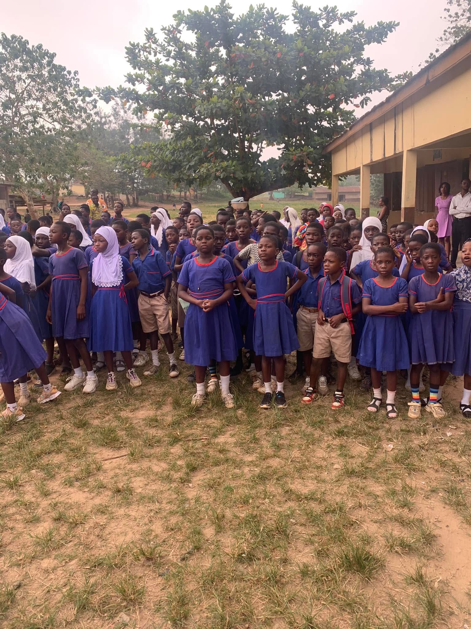 Chief Myra with students